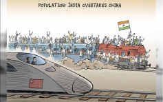 德媒「印度超越中国」的漫画  令印度网友生气了