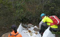 【維港會】行山徑滿布膠樽煙頭 熱心山友自發執垃圾