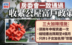 房委會通過收緊公屋富戶政策  兩年申報資產一次 扣分「加辣」打擊濫用（附表）