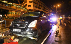 荃灣2車相撞 的哥腰傷客貨車司機疑涉酒駕