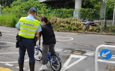 警大埔打擊單車違例 3日共發46張傳票