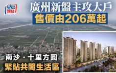 廣州新盤主攻大戶 售價由206萬起 緊貼共閣生活區