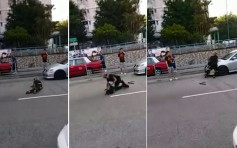 【有片】屯门22岁青年遭3刀手伏击　斩完再开车撞