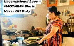 印度妇戴氧气罩煮饭被赞「无条件母爱」 网民怒斥当女性为奴隶