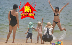 熱浪襲港｜市民湧去沙灘暢泳 上水錄35.5度全港最熱