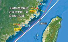 台湾抗议无用︱大陆今启用台海M503的W122、W123衔接民航航线