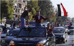 數以百計民眾上街  慶祝敘軍成功攔截導彈