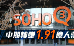 SOHO中國410｜中期轉賺1.91億人幣 不派息