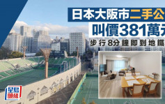 日本大阪市二手公寓叫價381萬 景觀開揚