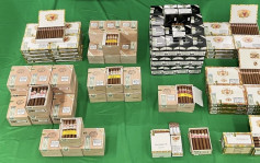 機場海關揭行李藏$88萬私煙雪茄 涉案兩男罪成囚4個月