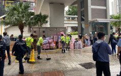 跨部门荃湾扫荡阻街违泊 两日发34张告票搬走2.5吨杂物