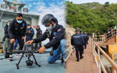 休班消防蒲台岛失踪　警方消防等海陆空全力搜索　水警无人机小队出动