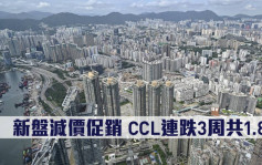 二手樓價指數｜新盤減價促銷 CCL連跌3周共1.83%