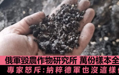 俄烏局勢｜俄軍毀植物研究所萬份樣本 專家：比納粹德軍更惡劣