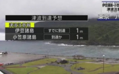 日八丈島現60厘米海嘯  3船沖走無傷亡