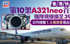 HKexpress香港快运︱第10架A321neo本月9日首航 机队规模扩至39架