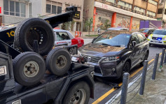 警葵青区打击违泊 发777张「牛肉乾」及拖走4辆车
