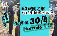 60歲關之琳現身中環被野生捕獲勁親民 打扮悠閒低調晒30萬Hermès手袋