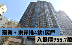 热辣新盘放送｜环海‧东岸推4伙1房户 入场价955.7万起
