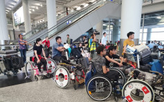 【堵塞機場】港輪椅劍擊隊回港 一度滯留機場
