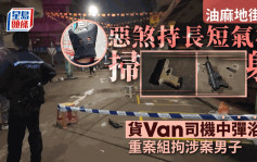 油麻地貨車男遭惡漢持氣槍亂射 頭傷浴血衝便利店求助 警拘涉案男