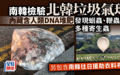 北韓垃圾氣球驗出多種寄生蟲　南韓統一部指堆肥現人類DNA