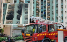 天逸邨单位维修电器惹火警 母子吸浓烟不适送院