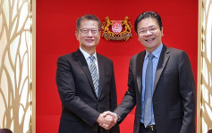 星副總理兼財長黃循財與陳茂波會面 期待兩地加強合作