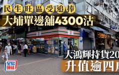 民生旺区受追捧 大鸿辉4300万沽大埔大明里单边铺 20年升值逾四成