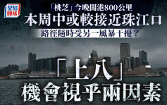 桃芝台风︱本周中或较接近珠江口一带 「上八」机会视乎两因素