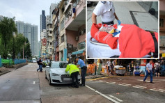 深水埗私家車撞倒女途人送院　