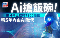 AI搶飯碗｜IBM停止招聘7800職位 稱5年內AI取代