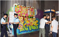 【逃犯條例】撕剪香港仔「連儂牆」起衝突 中年漢被捕