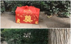 郑州公园惊现「大红布骨灰盅」 吓走广场舞大妈
