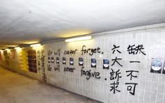 【修例风波】7男女九龙城连侬隧道贴海报涂鸦 涉刑毁被捕