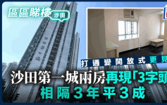 沙田第一城兩房再現「3字頭」相隔3年平3成 打通變開放式更見使｜區區睇樓