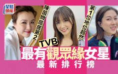 TVB最有观众缘女星最新排行榜！第1位地位超然陈茵媺屈居第二