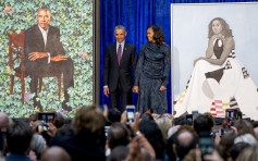 奧巴馬肖像揭幕不滿變兜風耳 米歇爾被嘲不似真人