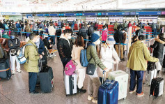 中國開關一周出境航班預訂量年增1.92倍 僅疫情前15%