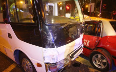 沙田大涌桥路两车相撞 的士男乘客抢救不治