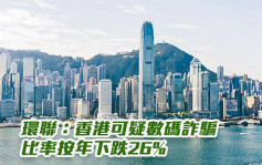 环联：香港可疑数码诈骗比率按年下跌26%