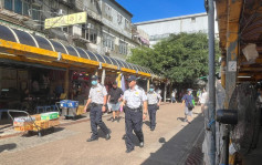 警方食环连续第二日巡视牛池湾街市 打击店铺阻街