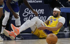 NBA｜AD左膝韌帶扭傷 最少缺陣一個月