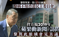 黎智英案│黎智英支持前美駐港總領事建議 親自推動勇武派建領袖團