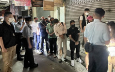 警中区宣传禁毒及巡查酒吧 拘42男女涉违限聚等