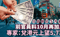 日股暴瀉近6% 日圓創近5月最強 前官員料10月再加息 專家︰兌港元上望5.7算