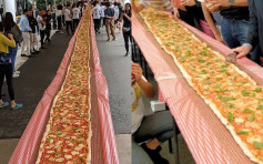 烘製103米長薄餅 澳洲意大利餐館為消防員籌款