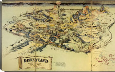 加州迪士尼拍卖会　逾60年前乐园地图南瓜车勾集体回忆