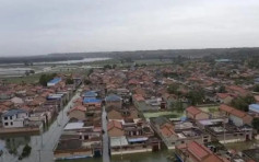 汾河40年最大洪峰过境 山西荆平村连续5天被洪水淹没