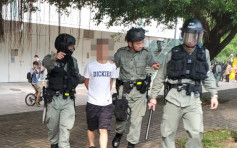 【修例風波】大埔防暴警一度舉藍旗舉槍 最少四人被捕包括一名中四學生